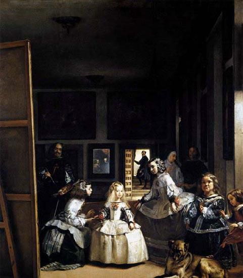 VELAZQUEZ, Diego Rodriguez de Silva y Las Meninas or The Family of Philip IV Germany oil painting art